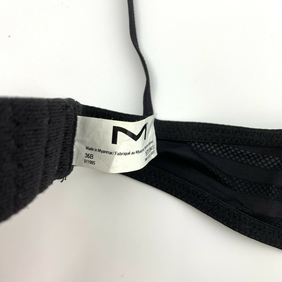 Maidenform Self Expressions T-Shirt Bra Womens Size 36B Black Stripe Underwire - Picture 10 of 10